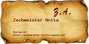 Zechmeister Anita névjegykártya